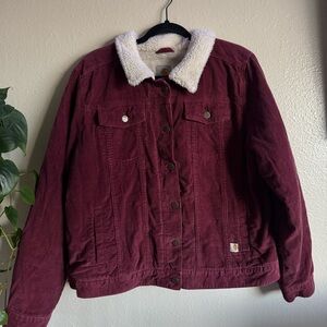 RARE carhartt sherpa lined corduroy jacket